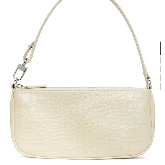BY FAR Off-White Croc Purse - Picture 2 of 5